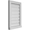 Ekena Millwork Vertical Surface Mount PVC Gable Vent: Functional, w/ 2"W x 2"P Brickmould Sill Frame, 16"W x 24"H GVPVE16X2403SF - alternate 5